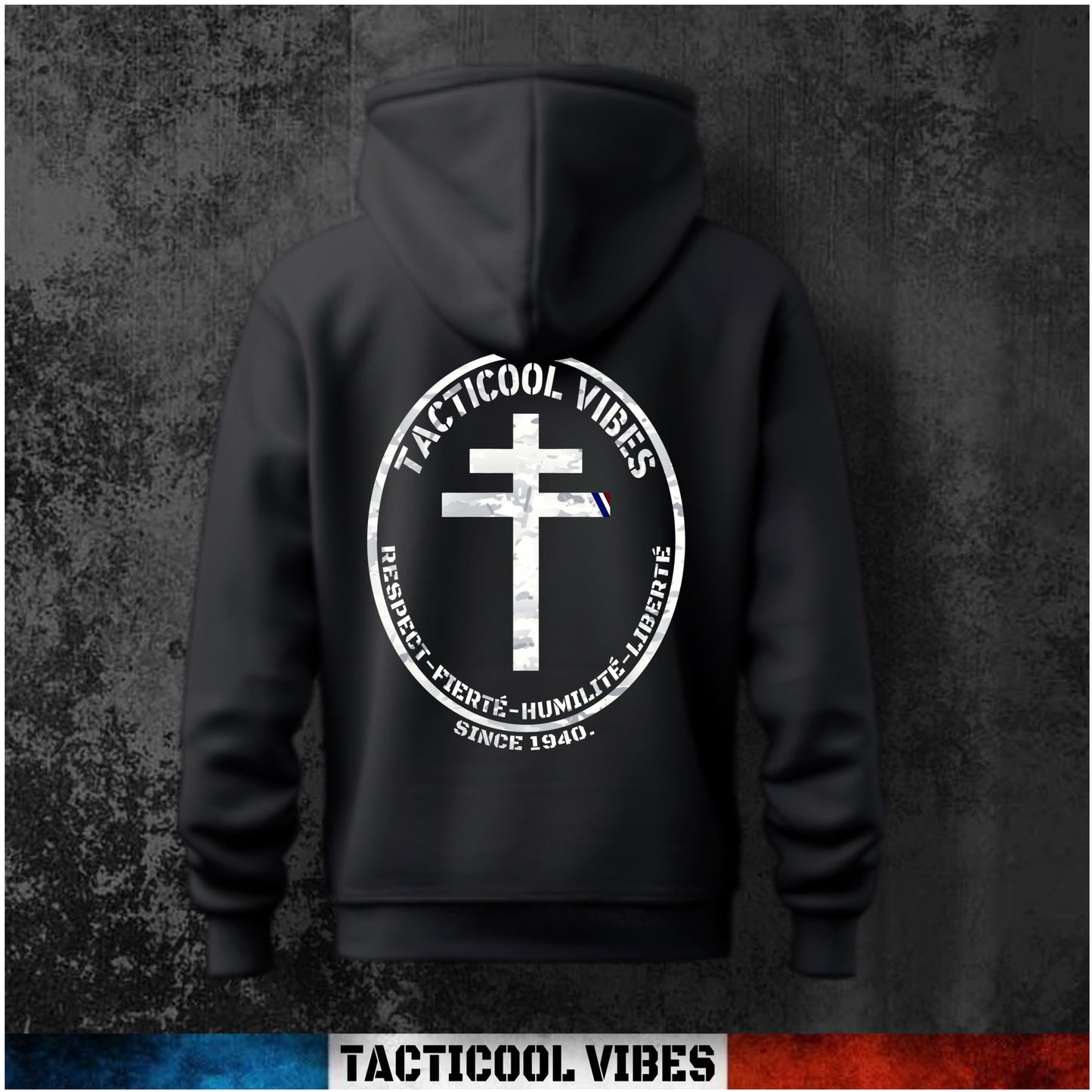 Résistance blanc - Sweat à capuche
