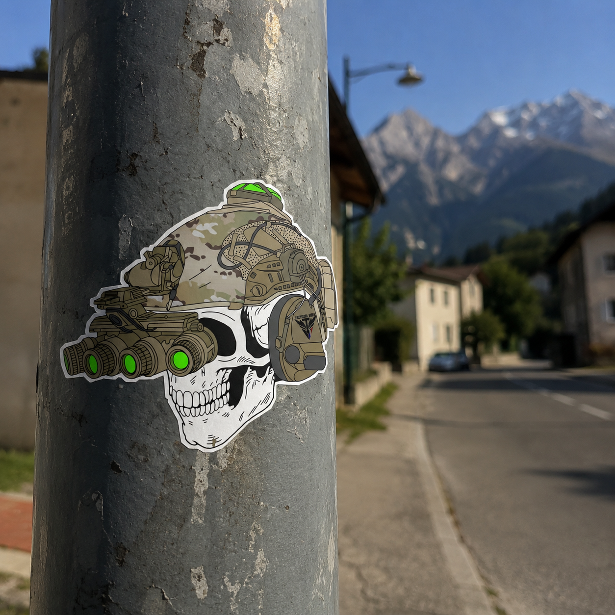 STICKERS - SKULL QUAD-NODS